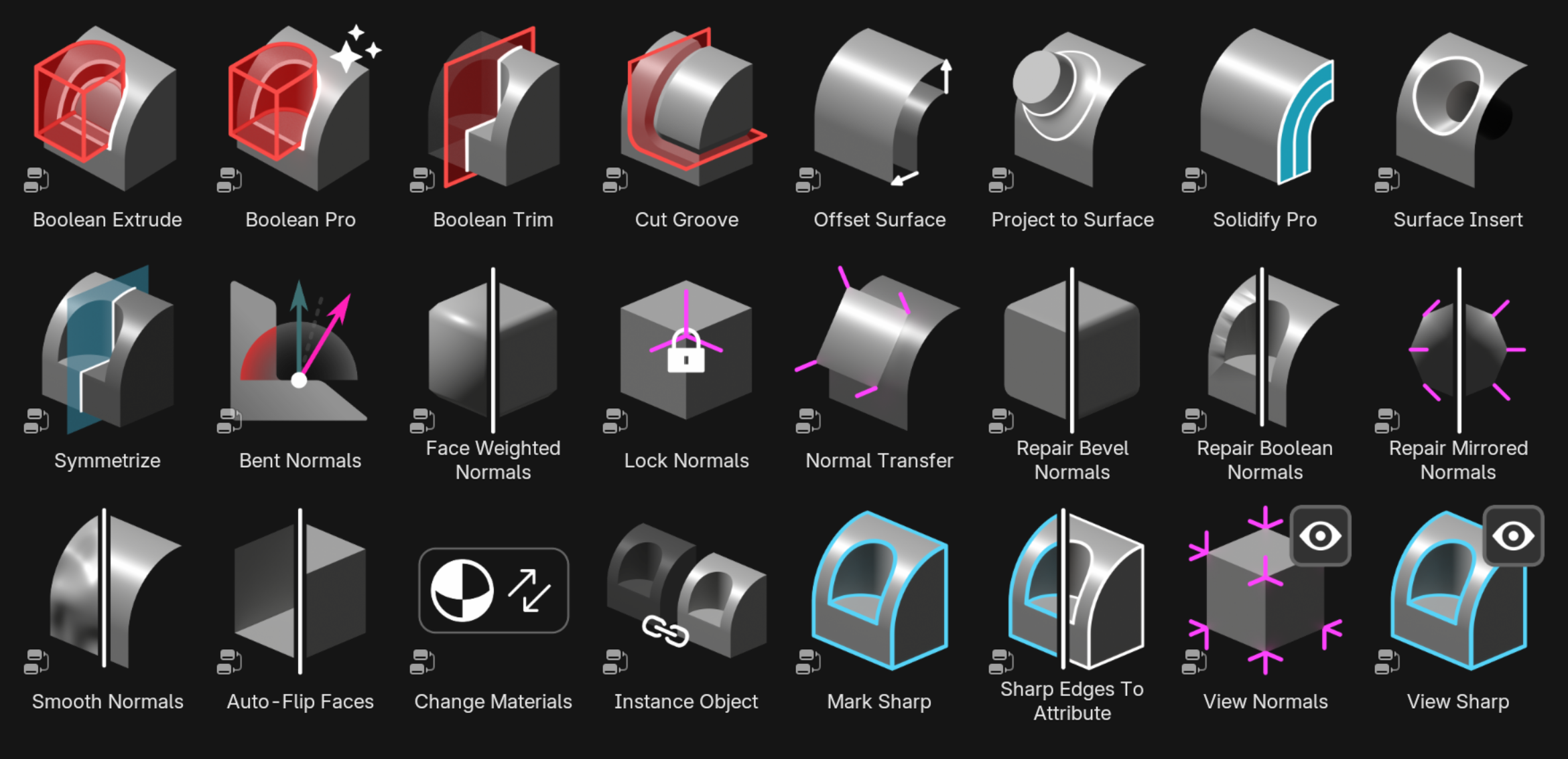 Blender插件 – 工具集插件 Normal Magic 2.0